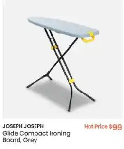 Myer JOSEPH JOSEPH Glide Compact Ironing Board, Grey offer