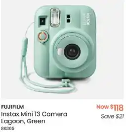 Myer FUJIFILM Instax Mini 13 Camera Lagoon, Green offer