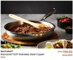 Myer Baccarat iD3 Stainless Steel Frypan offer