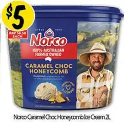 NQR Norco Caramel Choc Honeycomb Ice Cream offer