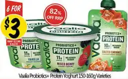 NQR Vaalia Probiotics+ Protein Yoghurt Varieties offer