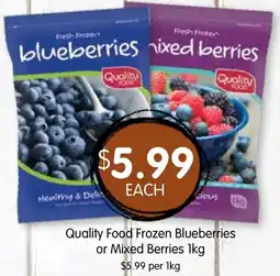 Spudshed Quality Food Frozen Blueberries or Mixed Berries offer