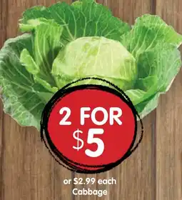 Spudshed Cabbage offer