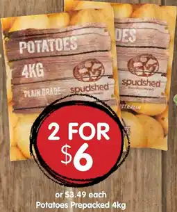 Spudshed Potatoes Prepacked offer
