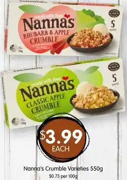 Spudshed Nanna's Crumble Varieties offer