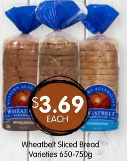 Spudshed Wheatbelt Sliced Bread Varieties offer