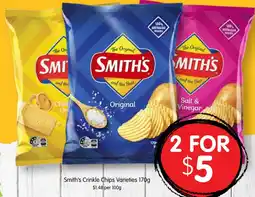 Spudshed Smith's Crinkle Chips Varieties offer
