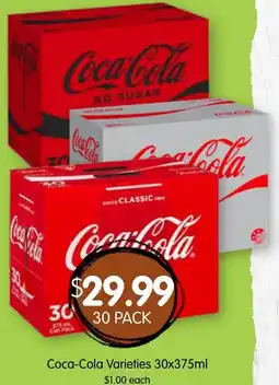 Spudshed Coca-Cola Varieties offer