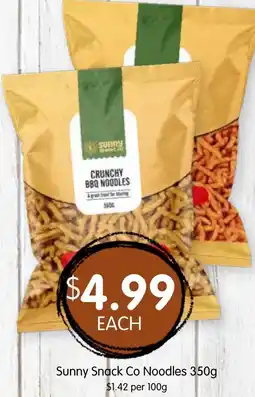 Spudshed Sunny Snack Co Noodles offer