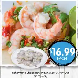Spudshed Fisherman's Choice Raw Prawn Meat 31/40 offer