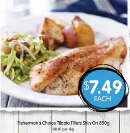 Spudshed Fisherman's Choice Tilapia Fillets Skin On offer