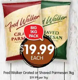 Spudshed Fred Walker Grated or Shaved Parmesan offer