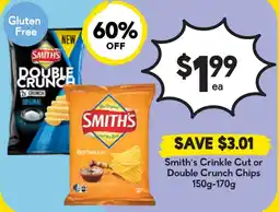 Drakes Smith's Crinkle Cut or Double Crunch Chips offer