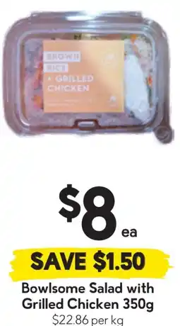 Drakes Bowlsome Salad with Grilled Chicken offer