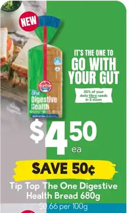 Drakes Tip Top The One Digestive Health Bread offer