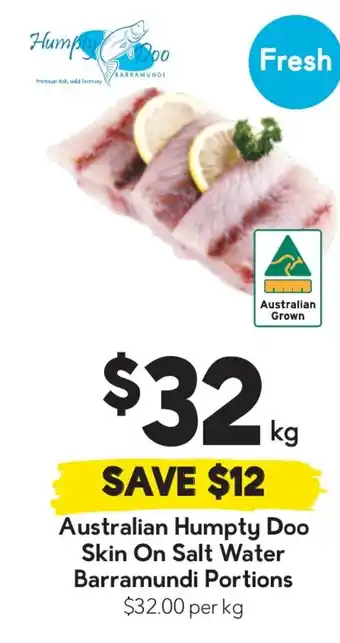 Drakes Australian Humpty Doo Skin On Salt Water Barramundi Portions offer