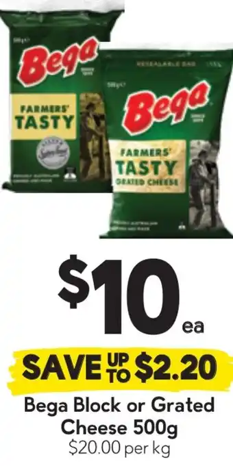 Drakes Bega Block or Grated Cheese offer