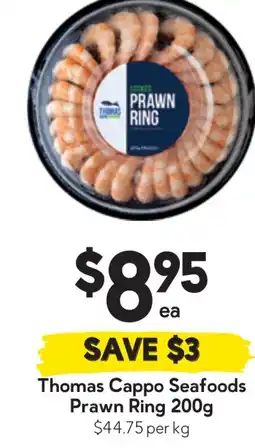 Drakes Thomas Cappo Seafoods Prawn Ring offer