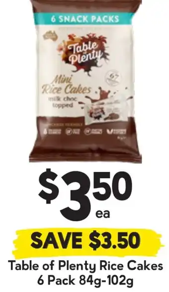 Drakes Table of Plenty Rice Cakes offer