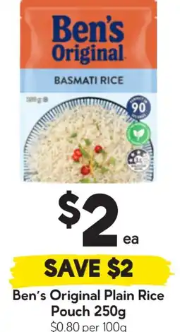 Drakes Ben's Original Plain Rice Pouch offer