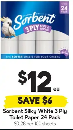 Drakes Sorbent Silky White Toilet Paper offer
