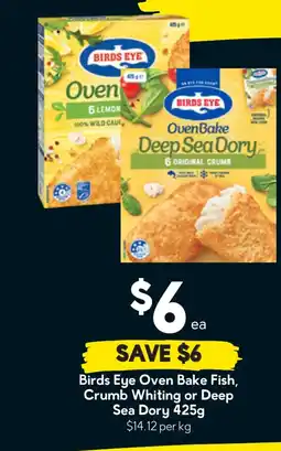 Drakes Birds Eye Oven Bake Fish, Crumb Whiting or Deep Sea Dory offer