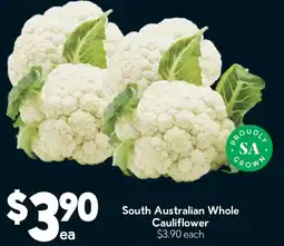 Drakes South Australian Whole Cauliflower offer