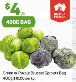 Foodland Green or Purple Brussel Sprouts Bag offer