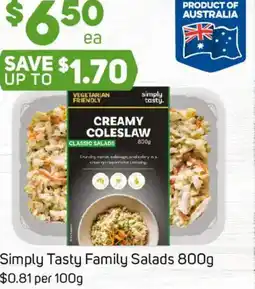 Foodland Simply Tasty Family Salads offer