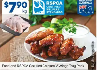 Foodland Foodland RSPCA Certified Chicken V Wings Tray Pack offer
