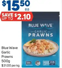 Foodland Blue Wave Garlic Prawns offer