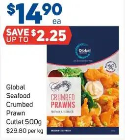 Foodland Global Seafood Crumbed Prawn cutlet offer