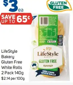 Foodland LifeStyle Bakery Gluten Free White Rolls offer