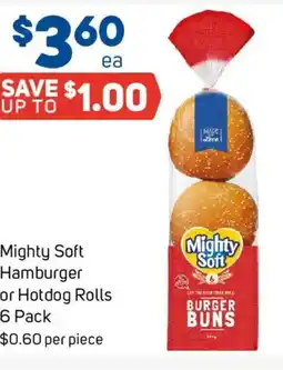 Foodland Mighty Soft Hamburger or Hotdog Rolls offer
