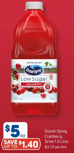 Foodland Ocean Spray Cranberry Drink offer