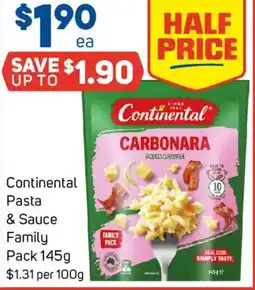 Foodland Continental Pasta & Sauce Family Pack offer