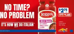 Foodland Leggo's Pasta Sauce offer