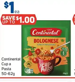 Foodland Continental Cup a Pasta 50-62g offer