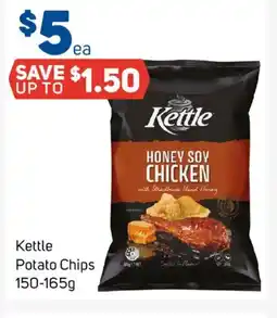 Foodland Kettle Potato Chips 150-165g offer