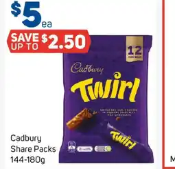 Foodland Cadbury Share Packs offer