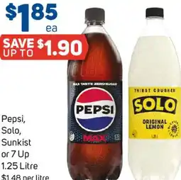 Foodland Pepsi, Solo, Sunkist or 7 Up offer
