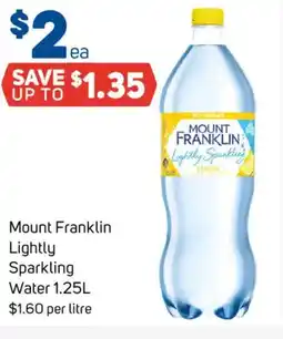 Foodland Mount Franklin Lightly Sparkling Water offer