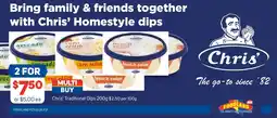 Foodland Chris' Traditional Dips offer