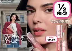 Priceline L'Oréal Paris Hyaluron Tint Lip Stain Serum 601 Worth It offer