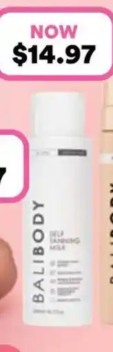 Priceline BALI BODY Self Tanning Milk offer