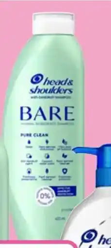 Priceline Head & Shoulders BARE Pure Clean Minimal Ingredients Anti-Dandruff Shampoo offer