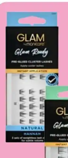 Priceline Glam by Manicare Cluster Lashes Natural Hannah 1 Pair offer