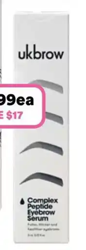 Priceline UKLASH Complex Peptide Eyebrow Serum offer