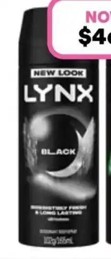 Priceline Lynx Antiperspirant Aerosol Black offer