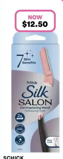 Priceline Schick Silk Salon Dermaplaning Wand Kit +2 offer